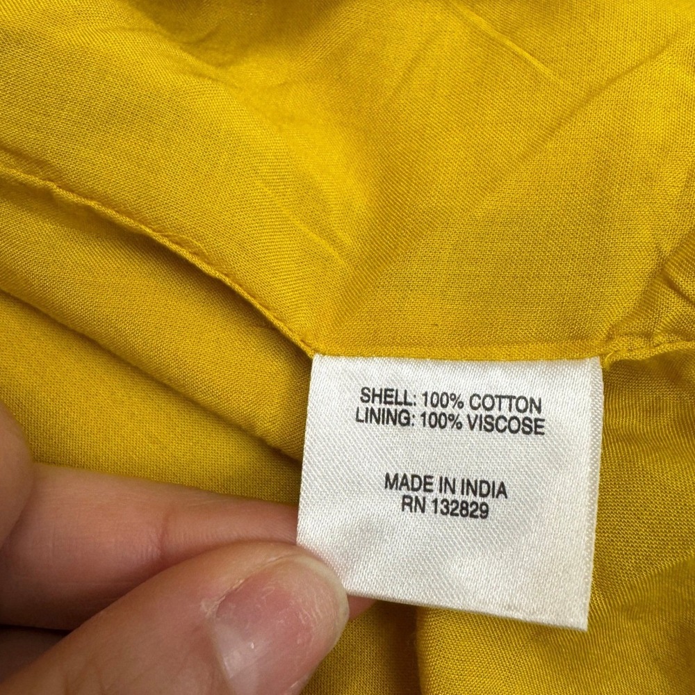 TULAROSA Dress Womens Small Yellow Roe Midi Halter Neck Backless Slit - Picture 6 of 9